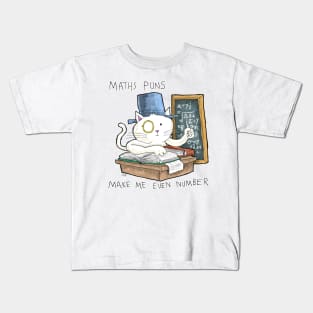 Dapper Cat - Maths puns Kids T-Shirt